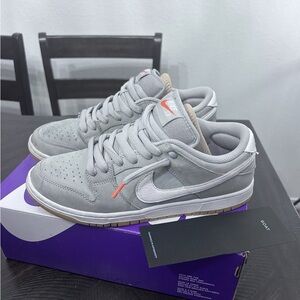 Nike Gray and White Men's Sneakers